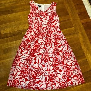 Rose silk/cotton dress from Talbots
